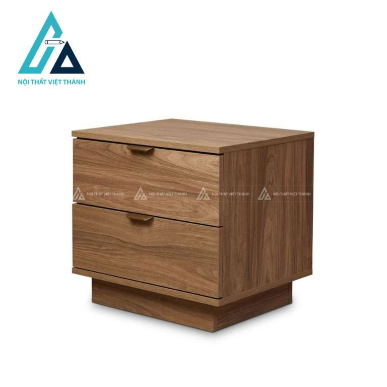 Tủ đầu giường MDF 2 ngăn kéo phong cách hiện đại 2