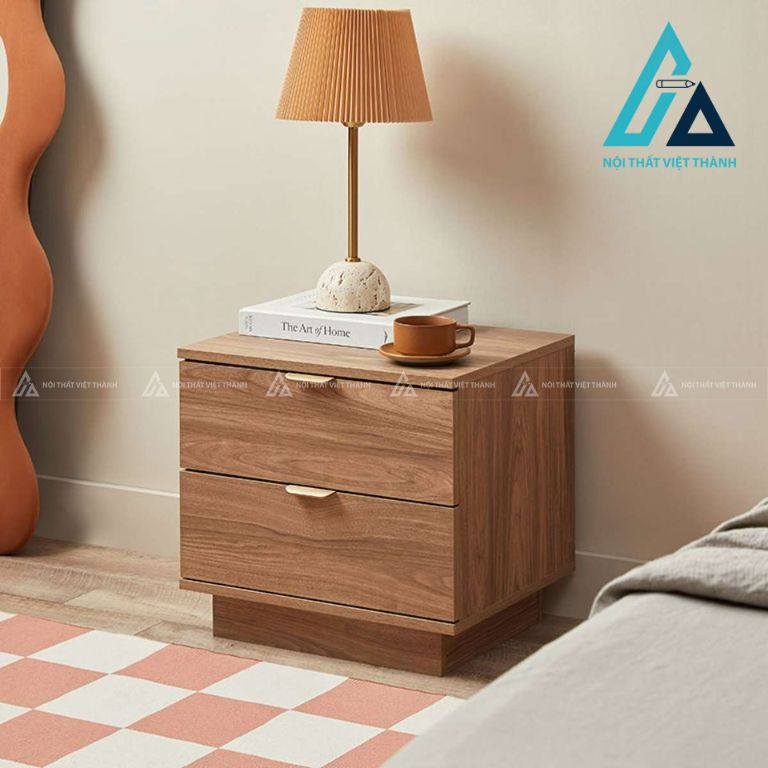 Tủ đầu giường MDF 2 ngăn kéo phong cách hiện đại 3