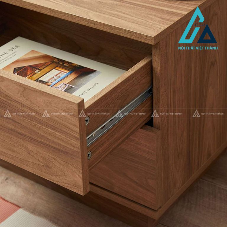 Tủ đầu giường MDF 2 ngăn kéo phong cách hiện đại 5