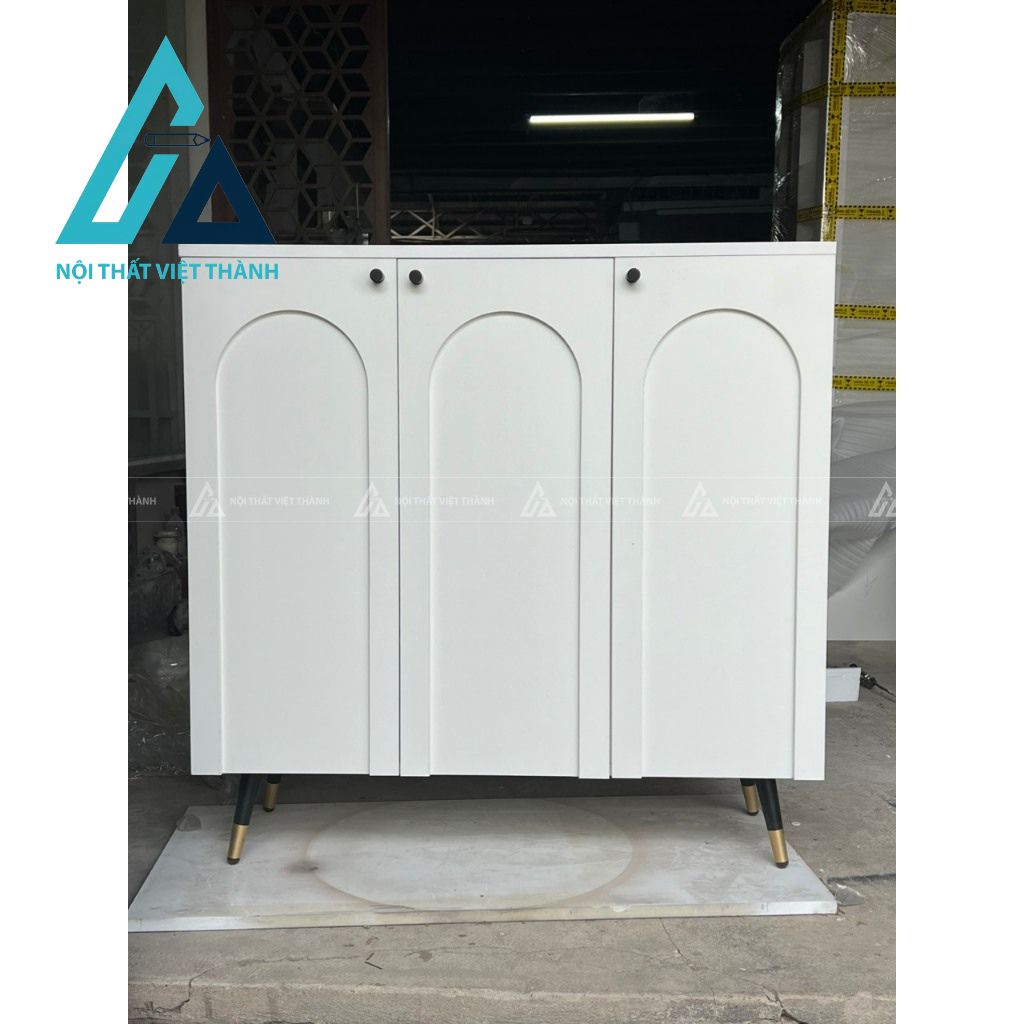 Tủ giày trắng cao 3 cánh