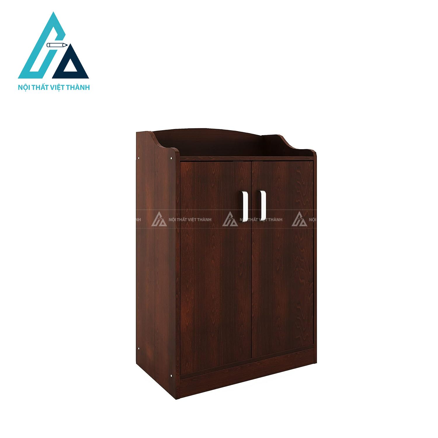 Tủ giày MDF 4 ngăn màu óc chó thiết kế tối giản hiện đại tiện dụng 4