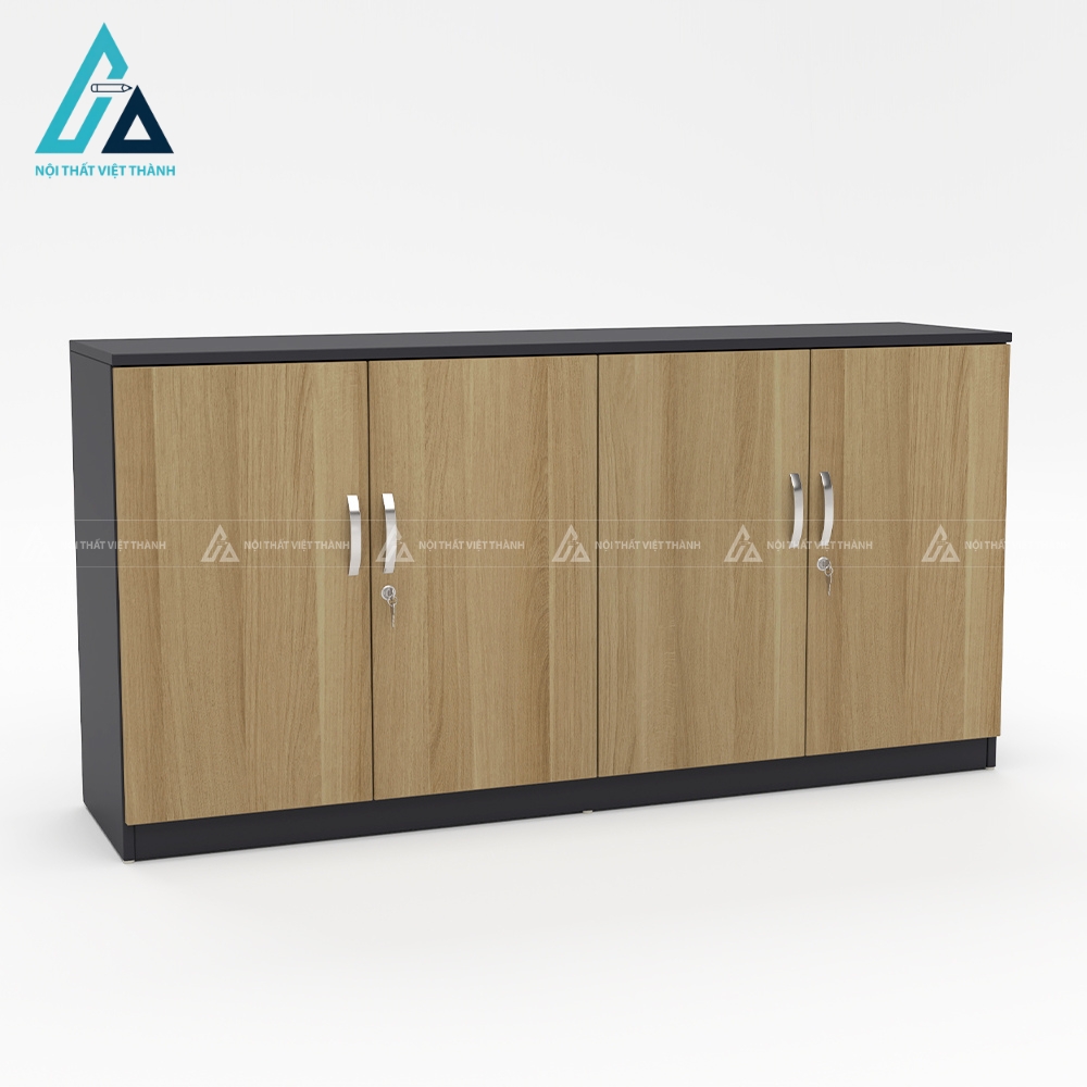 Tủ tài liệu văn phòng 4 cánh mở phụ kiện tay nắm inox