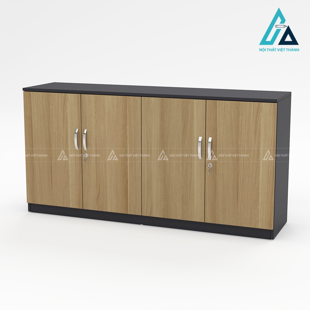 Tủ tài liệu văn phòng 4 cánh mở phụ kiện tay nắm inox 2