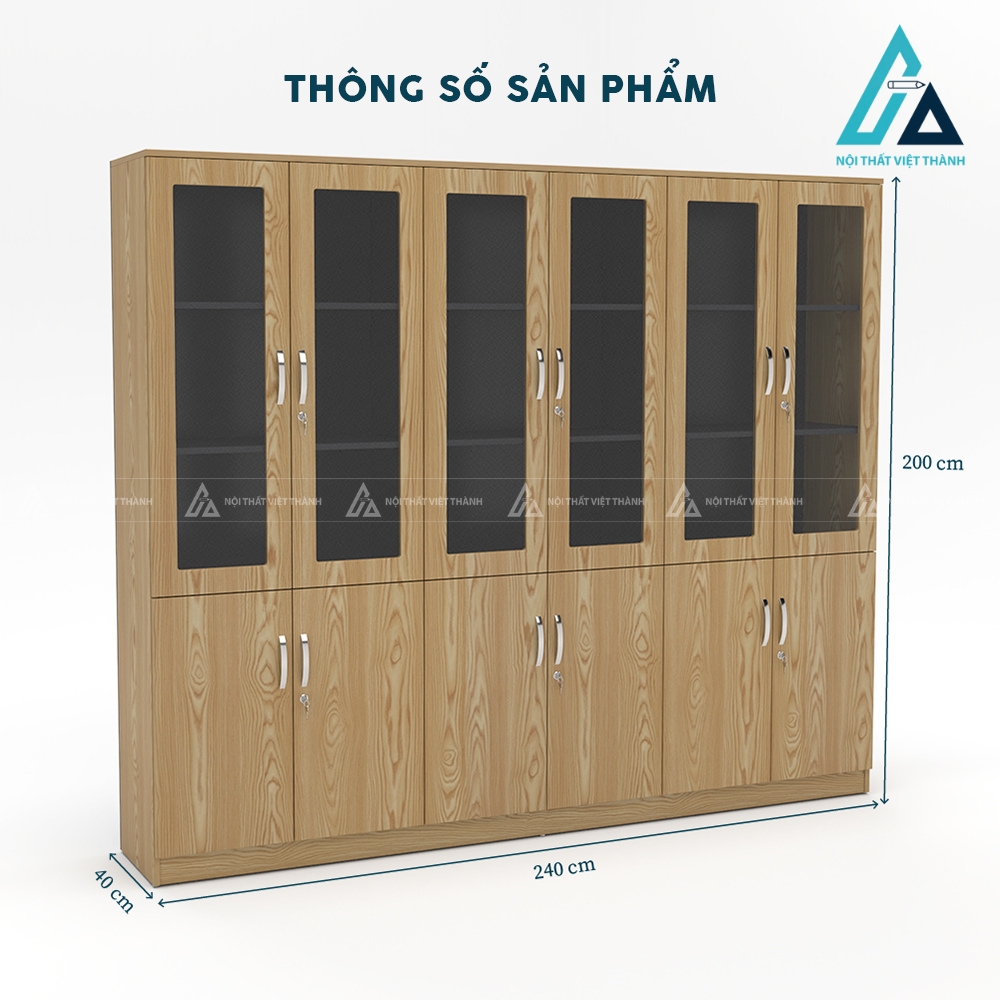 Tủ tài liệu giám đốc cỡ lớn 6 buồng sang trọng 3