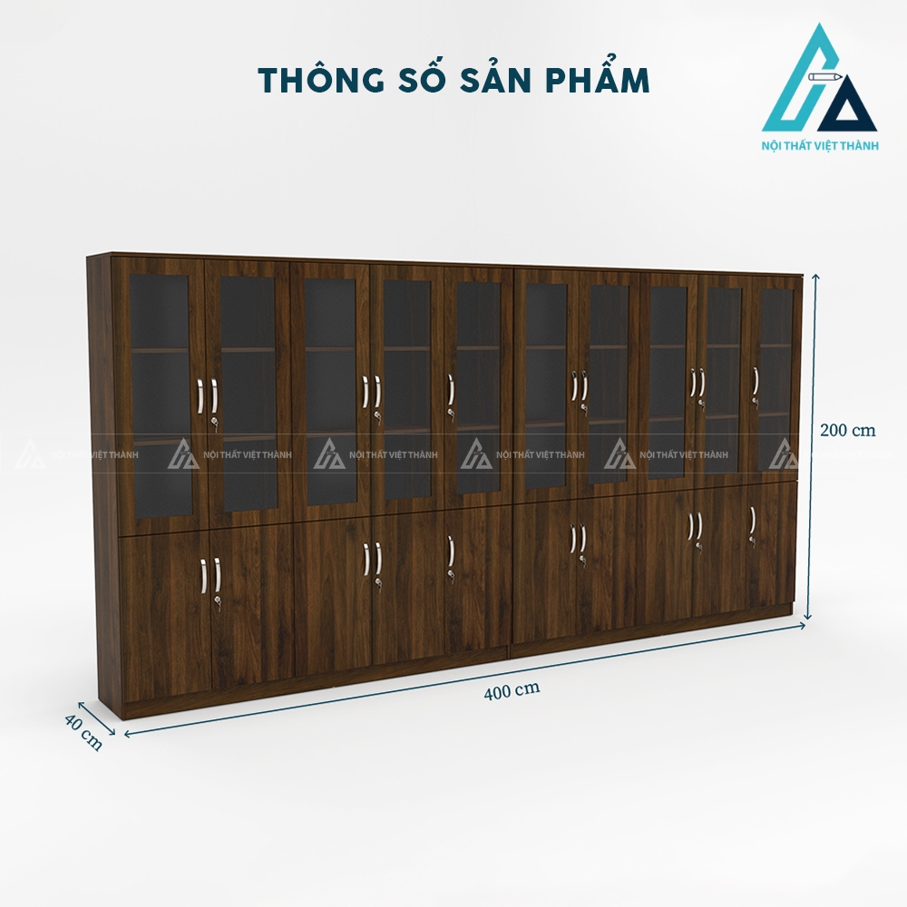 Tủ hồ sơ ghép nhiều cánh cửa hiện đại sang trọng 3