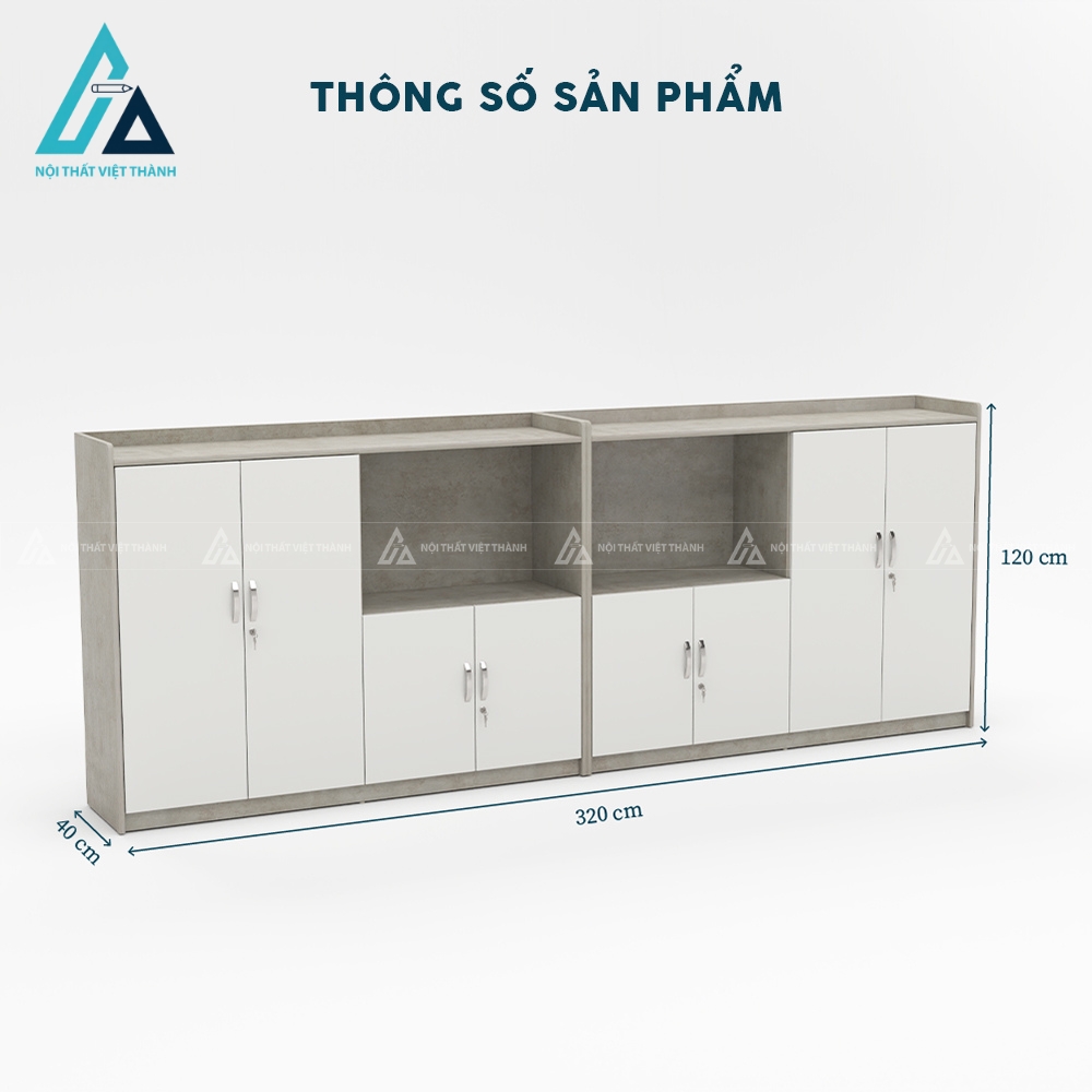 Hệ tủ tài liệu ghép bộ đa năng nhiều ngăn tủ và kệ 3