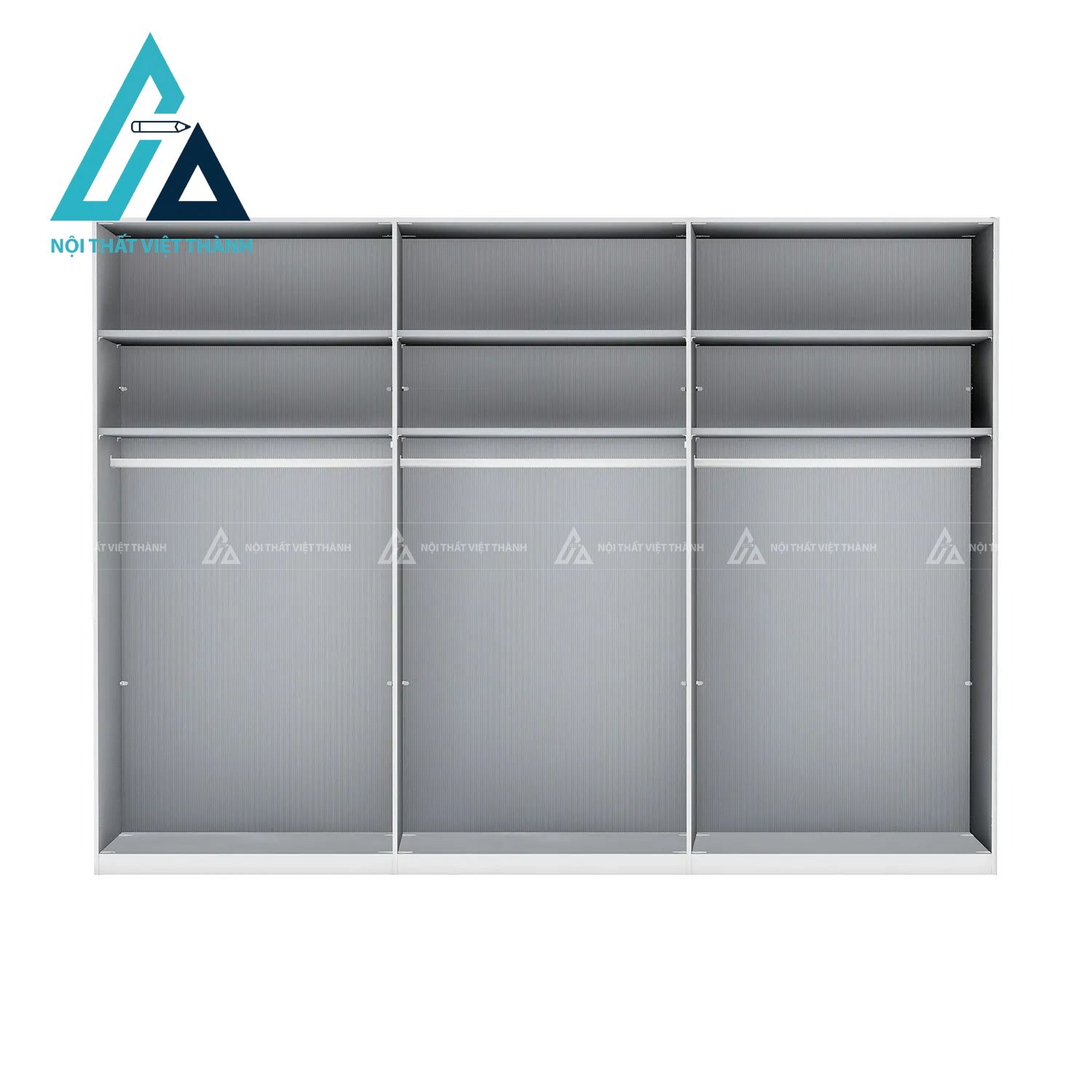 Tủ quần áo 6 cánh kính đen khói MDF cao cấp phong cách hiện đại 3