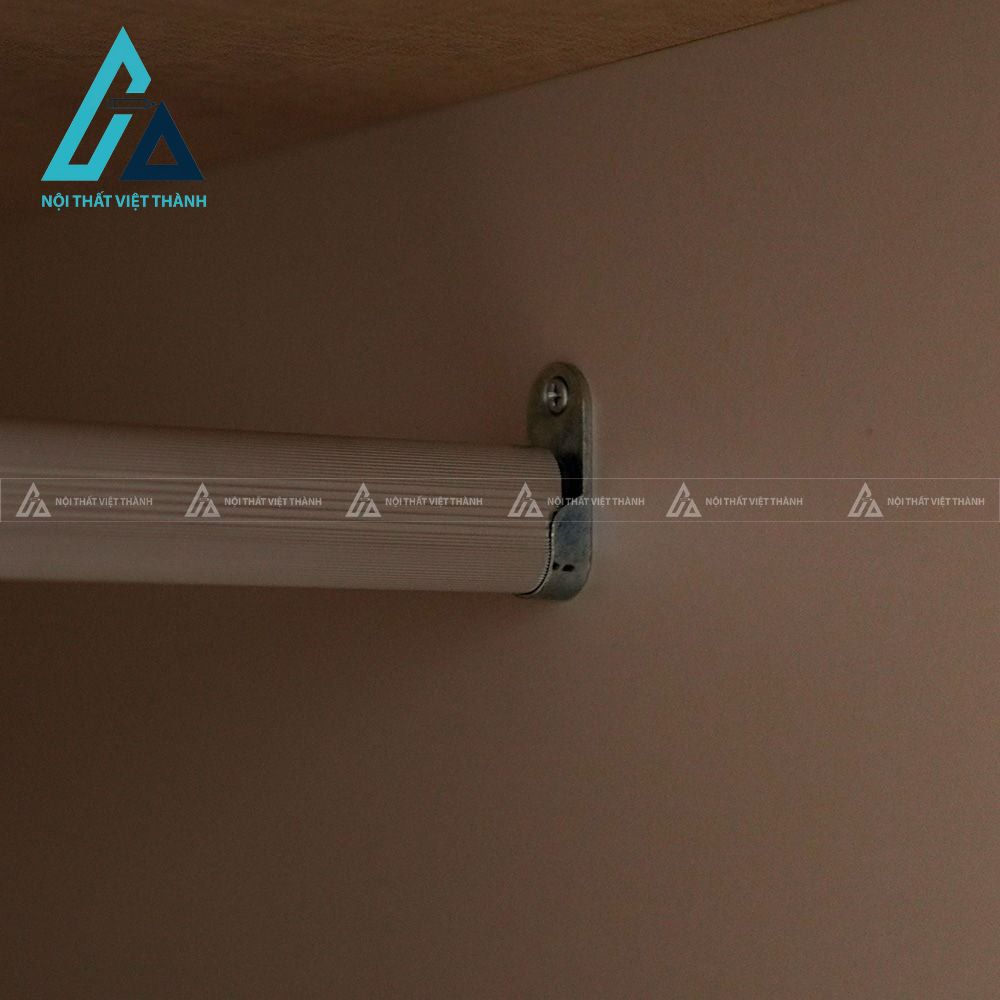 Tủ quần áo 6 cánh MDF kính cường lực màu be sang trọng hiện đại 4