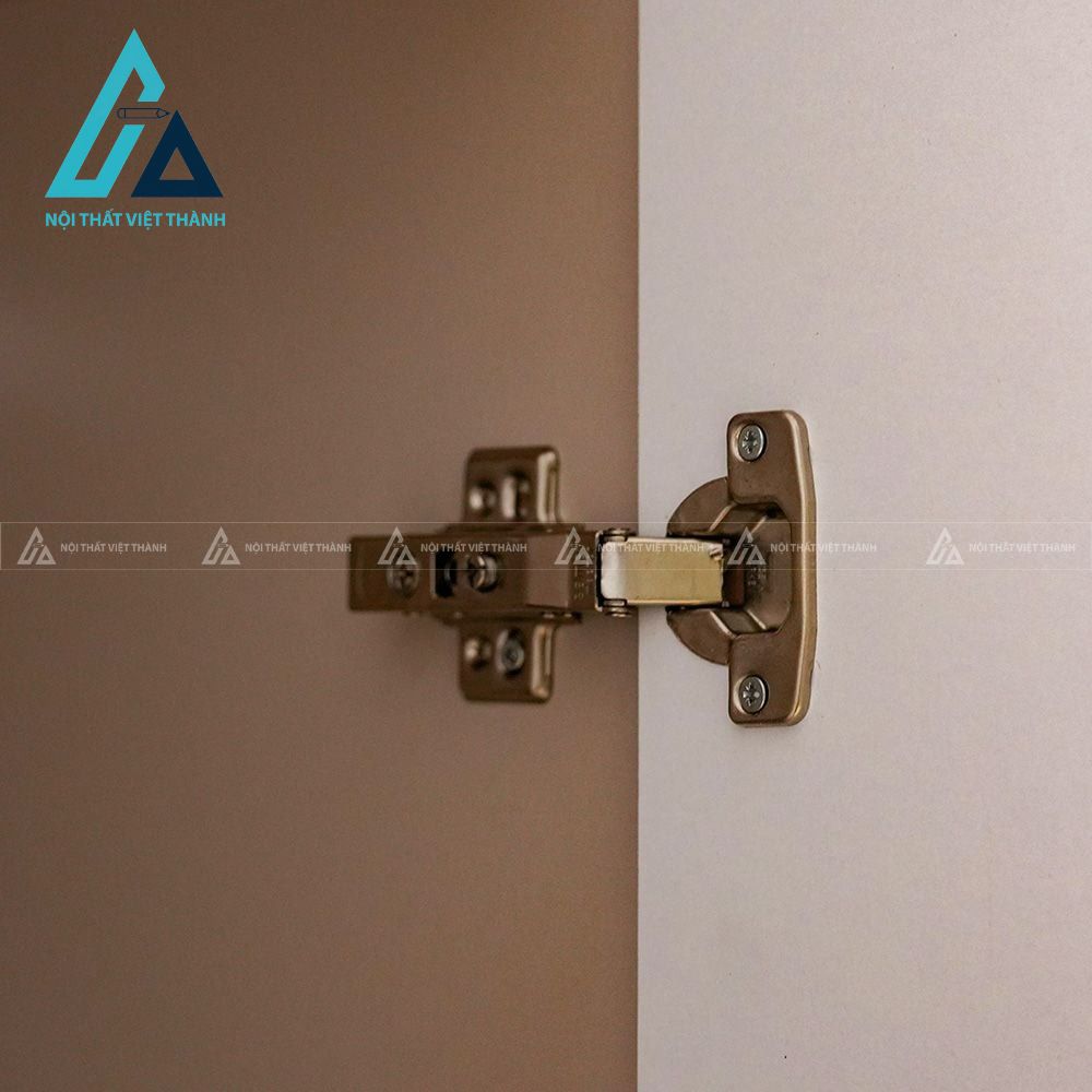 Tủ quần áo 6 cánh MDF kính cường lực màu be sang trọng hiện đại 5
