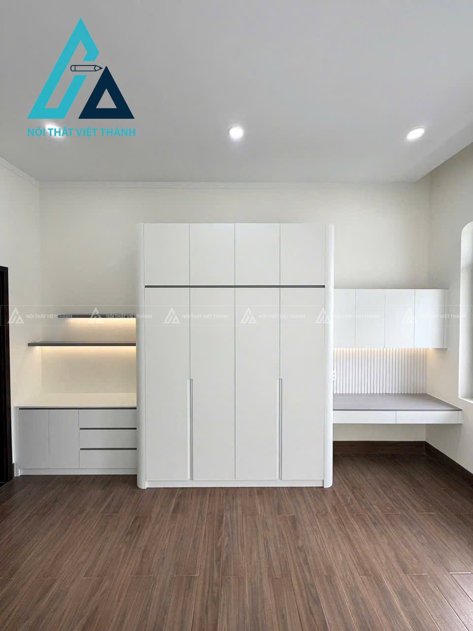 Tủ quần áo màu trắng trẻ trung