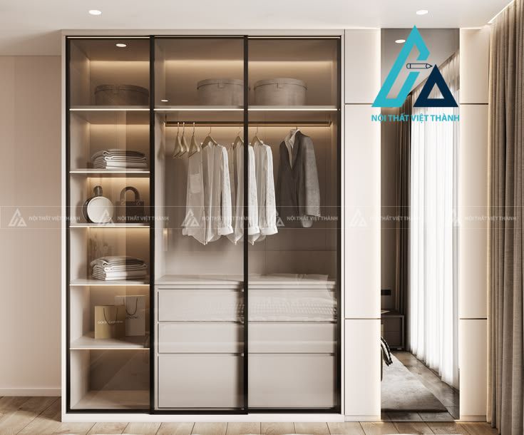 Tủ quần áo cửa lùa hiện đại