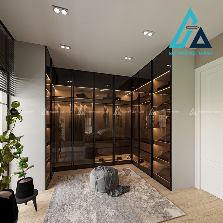 Tủ quần áo kịch trần tối đa diện tích sử dụng