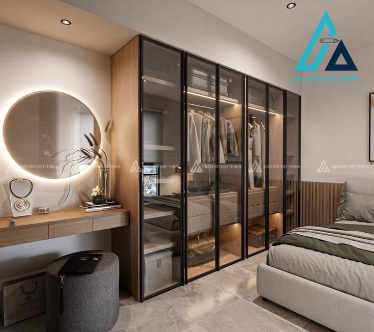 Tủ quần áo cánh kính thẩm mỹ, chất lượng