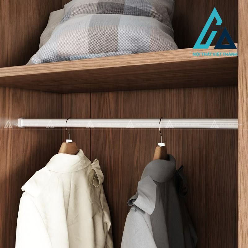 Tủ quần áo cánh kính trượt MDF phủ Melamine hiện đại tiết kiệm diện tích 3