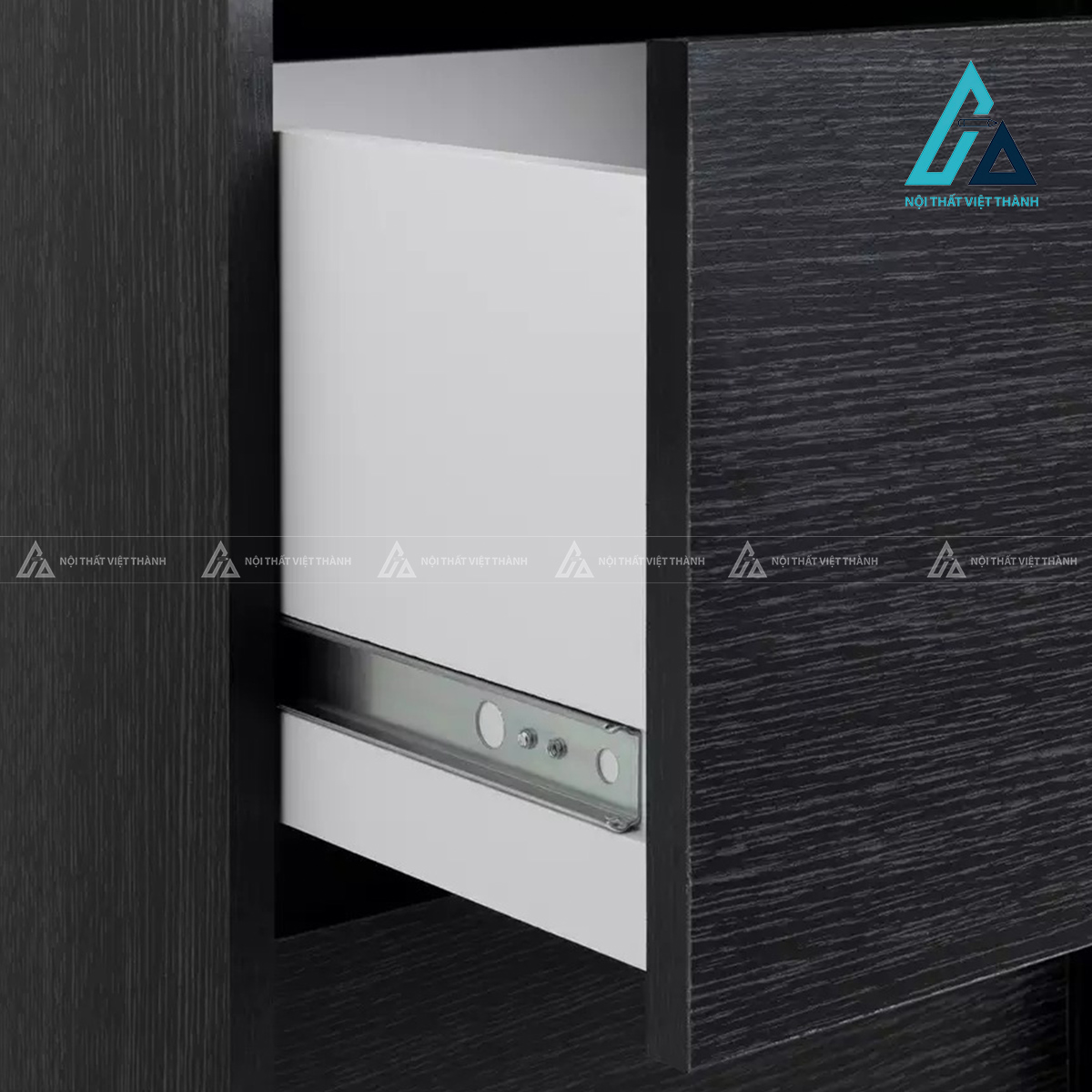 Tủ quần áo cửa lùa 1 cánh MDF màu đen tối giản cho phòng nhỏ 1