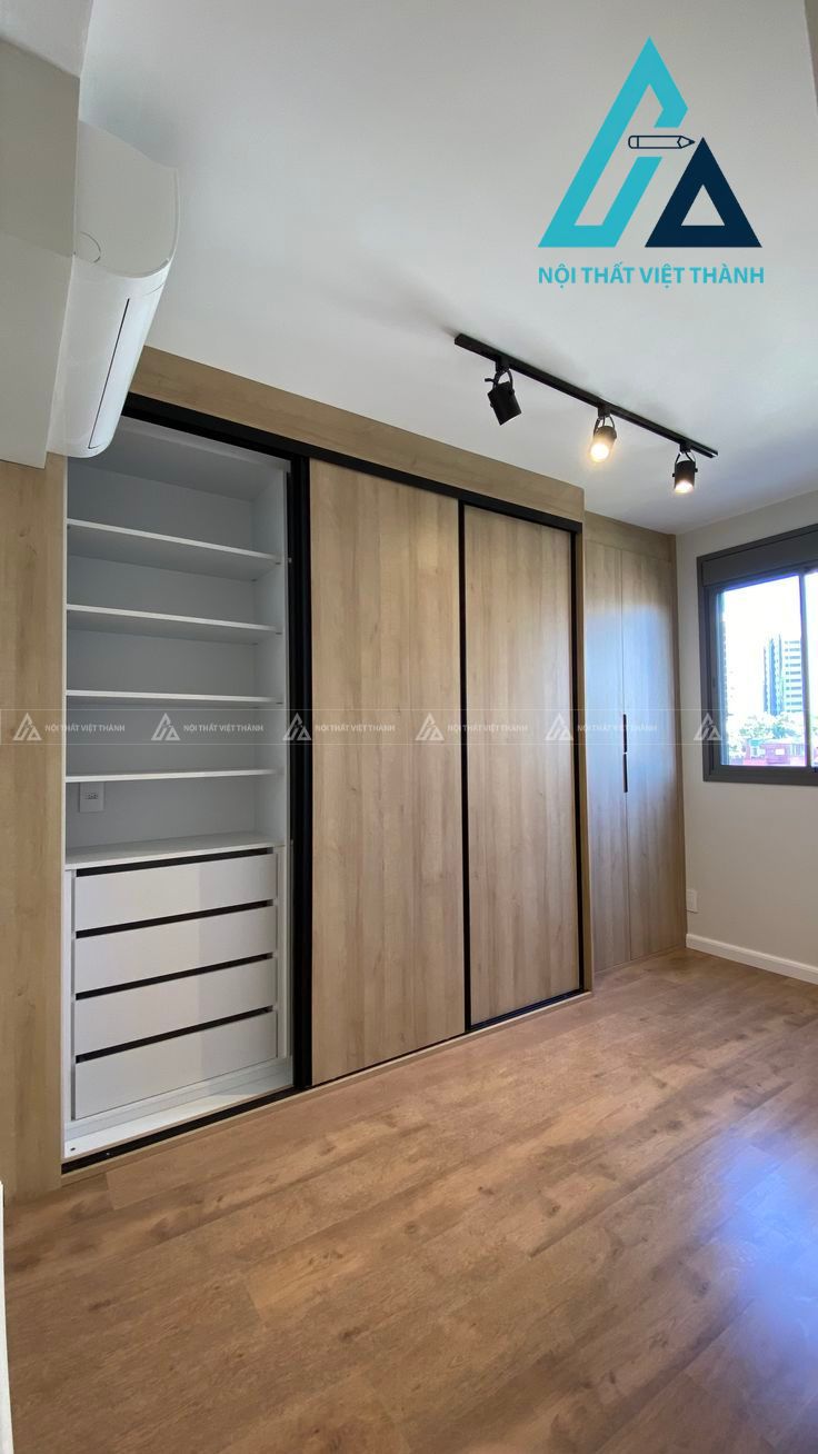 Thiết kế và thi công tủ quần áo cửa lùa chuyên nghiệp