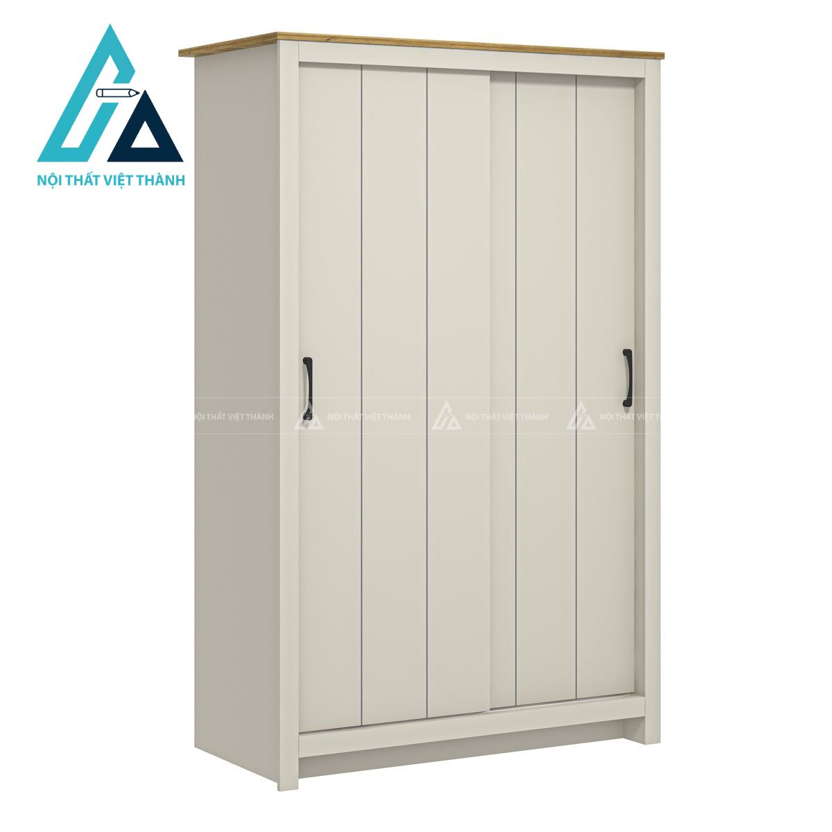 Tủ quần áo cửa lùa 2 cánh màu xám nhạt hiện đại tiết kiệm diện tích5,270,000 1