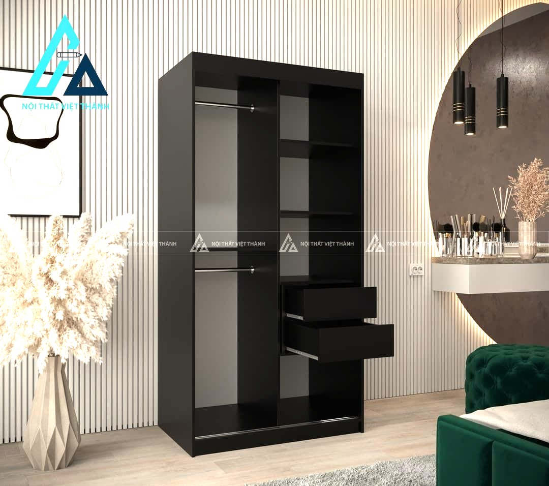 Tủ quần áo cửa lùa 2 cánh hiện đại tối ưu không gian sống 2
