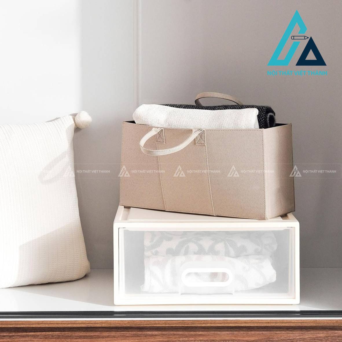 Tủ quần áo cửa lùa 2 cánh MDF vân óc chó thiết kế hiện đại cao cấp 4