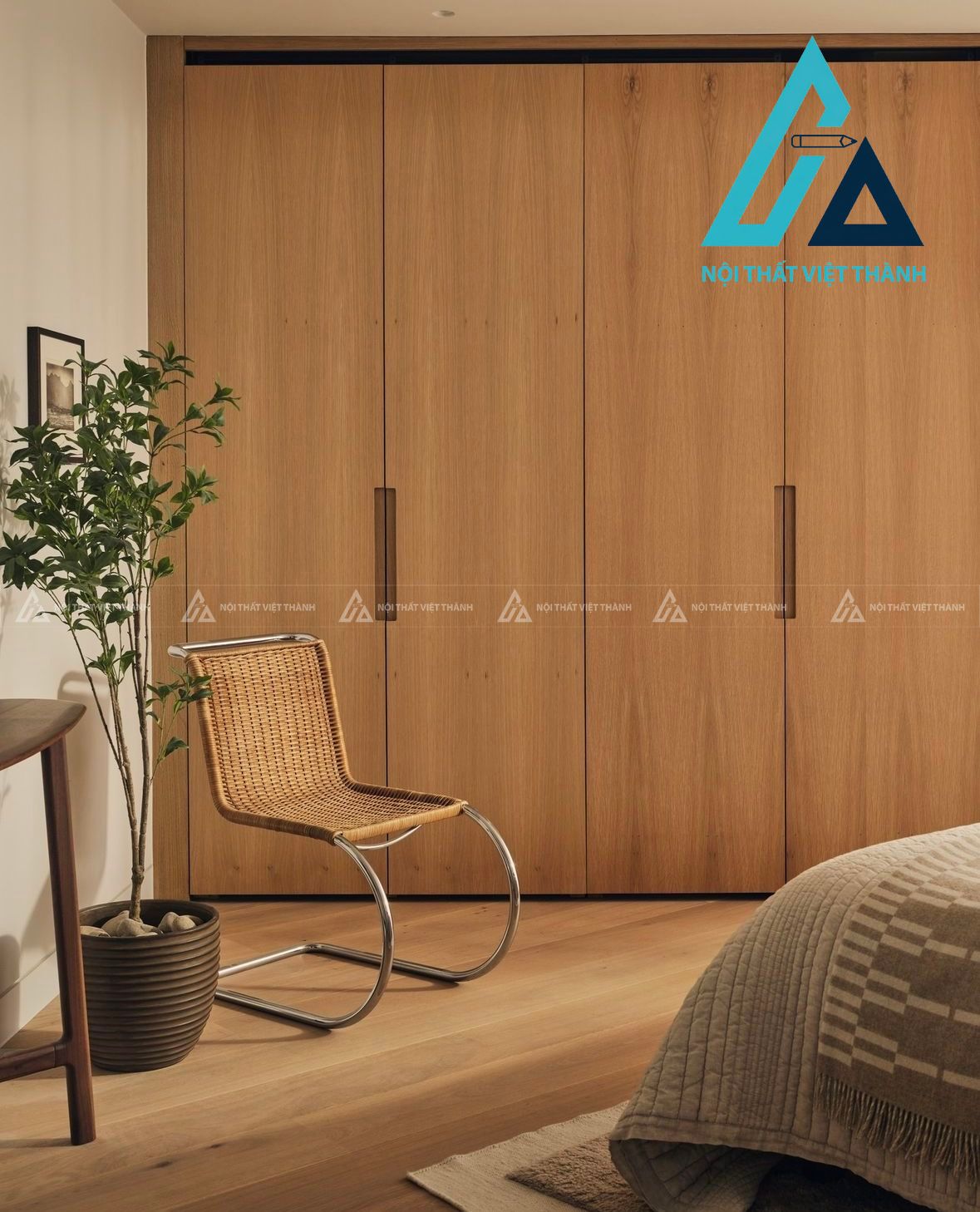 Thiết kế và thi công tủ quần áo cửa lùa hiện đại