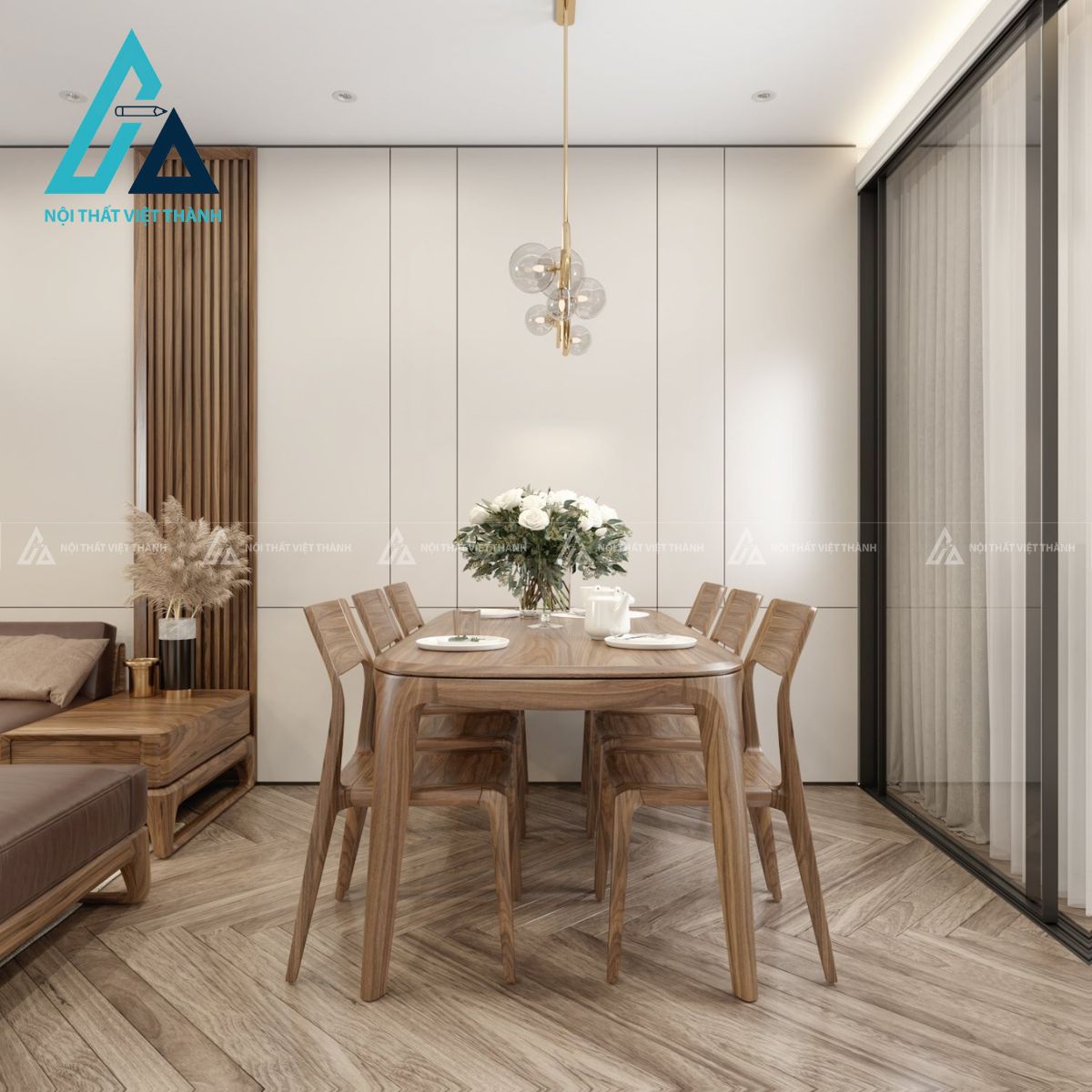 Tủ quần áo cửa lùa 3 cánh MDF màu trắng kèm gương hiện đại tiện nghi 1