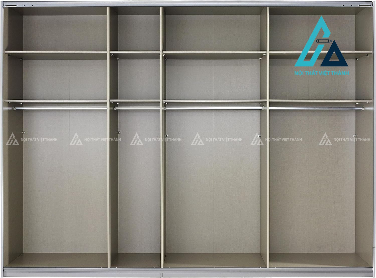 Tủ quần áo cửa lùa 3 cánh MDF trắng phối kính đen sang trọng hiện đại 1