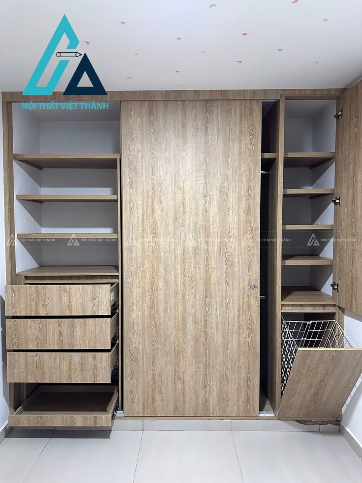 Tủ quần áo cửa lùa phù hợp nhiều không gian sống