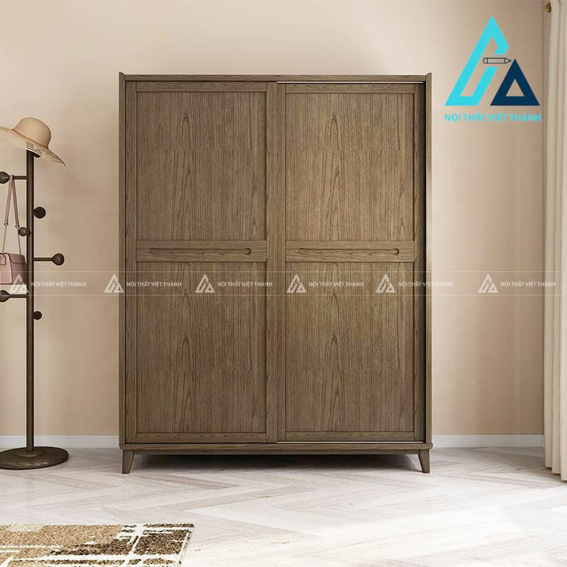 Tủ quần áo cửa lùa gỗ MDF hiện đại tối ưu không gian phòng ngủ 4