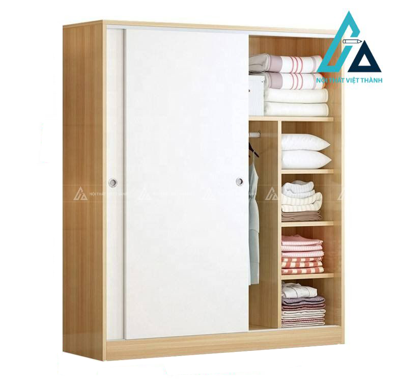 Tủ quần áo cửa lùa gỗ MDF thiết kế tiện nghi tối ưu không gian 2