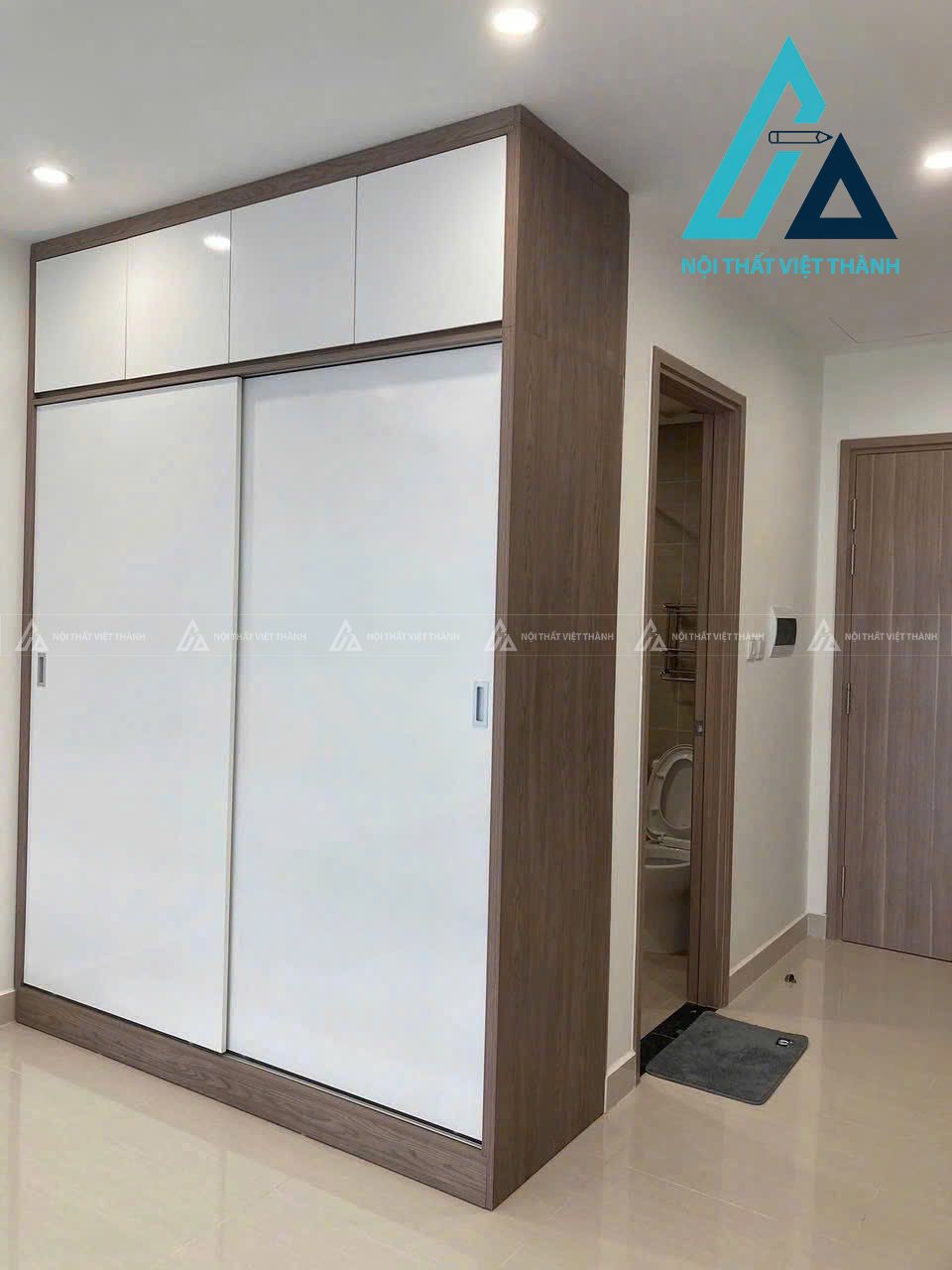 Tủ quần áo cửa lùa tiết kiệm không gian