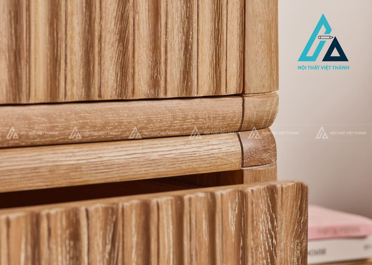 Tủ quần áo gỗ sồi tự nhiên phong cách cổ điển thanh lịch bền đẹp 3