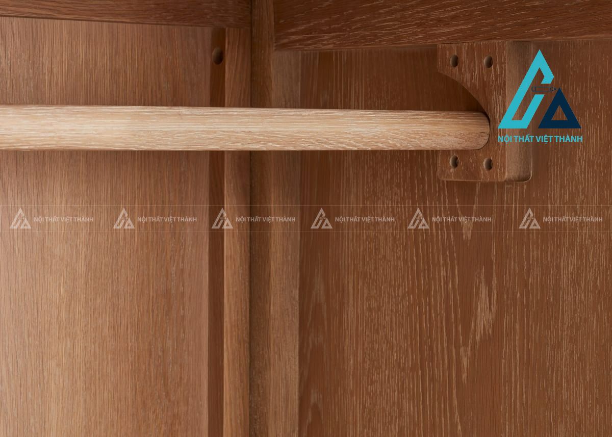 Tủ quần áo gỗ sồi tự nhiên phong cách cổ điển thanh lịch bền đẹp 5