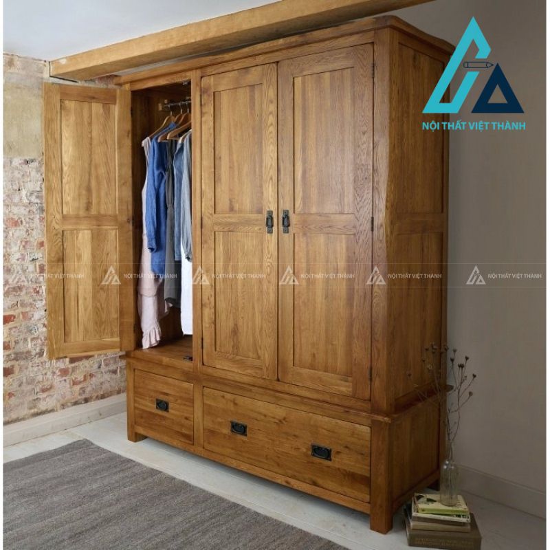 Cung cấp tủ quần áo gỗ tự nhiên hiện đại, sang trọng