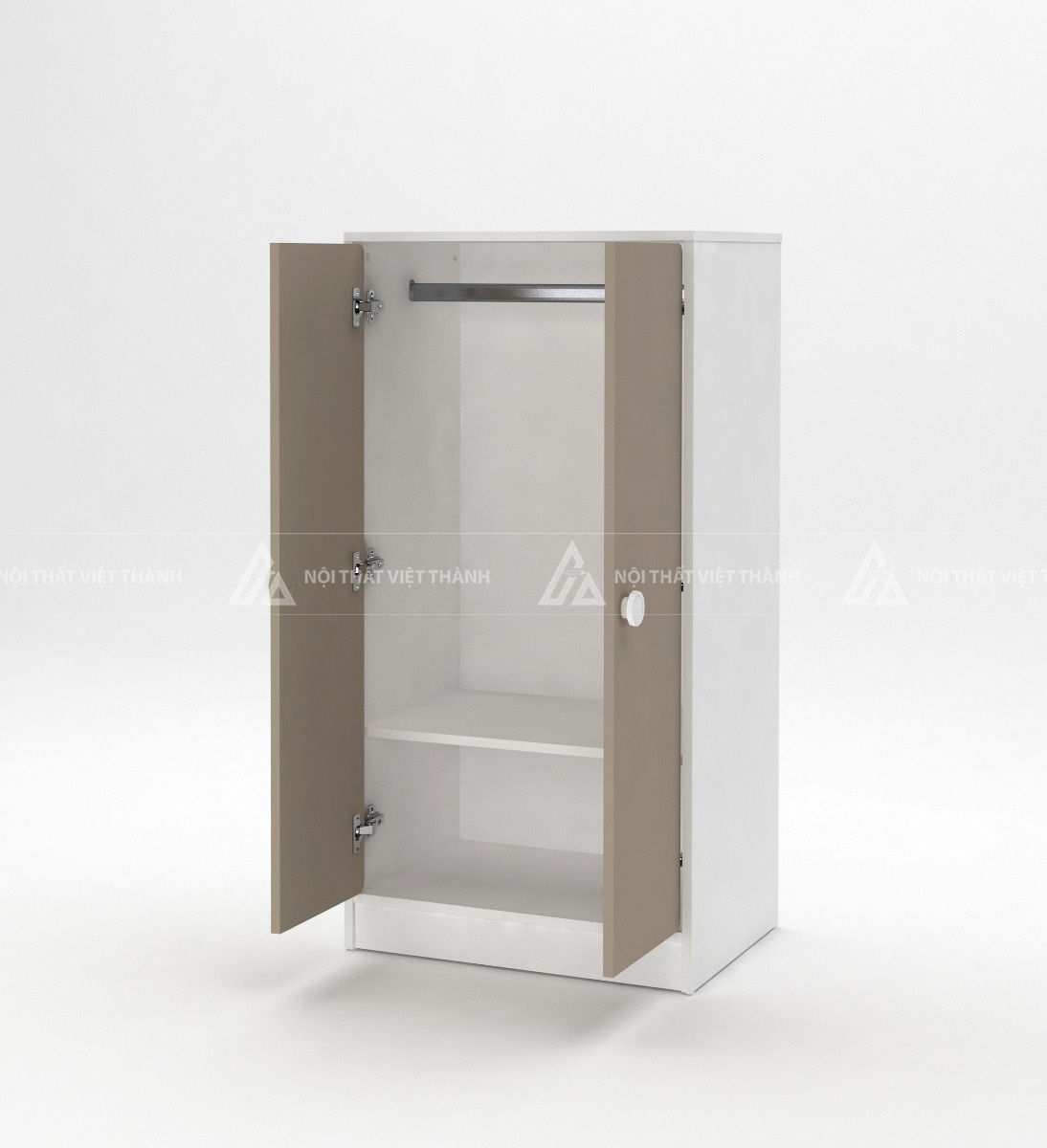 Tủ Quần Áo Trẻ Em Thiết Kế 2 Cánh Đơn Giản Tiện Nghi 2