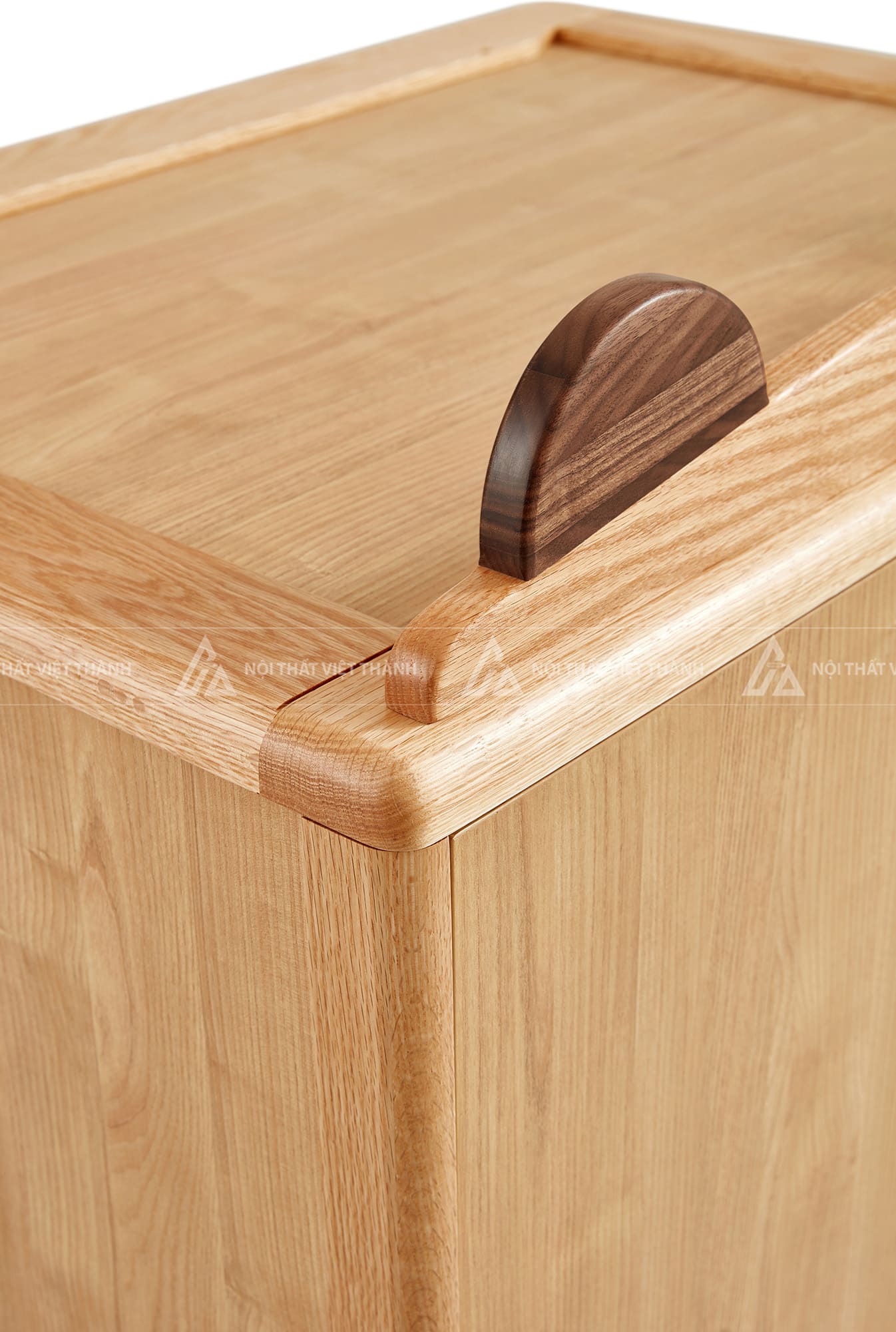 Tủ Quần Áo Trẻ Em Gỗ Sồi Tự Nhiên Thiết Kế Tai Gấu Ngộ Nghĩnh Cho Bé Trai Và Bé Gái 2
