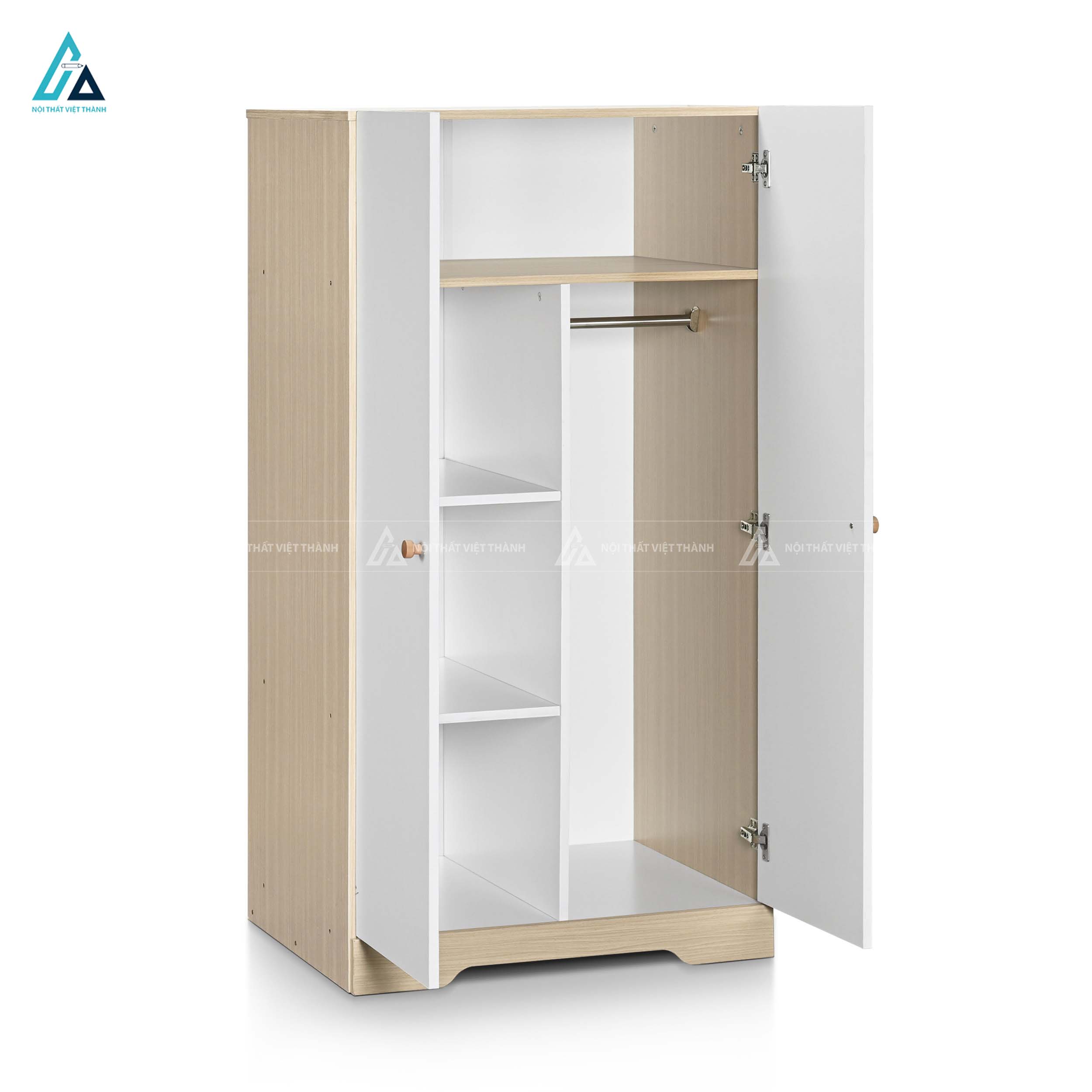 Tủ Quần Áo Trẻ Em Thiết Kế Phong Cách Hai Cánh Mở Tinh Tế 1