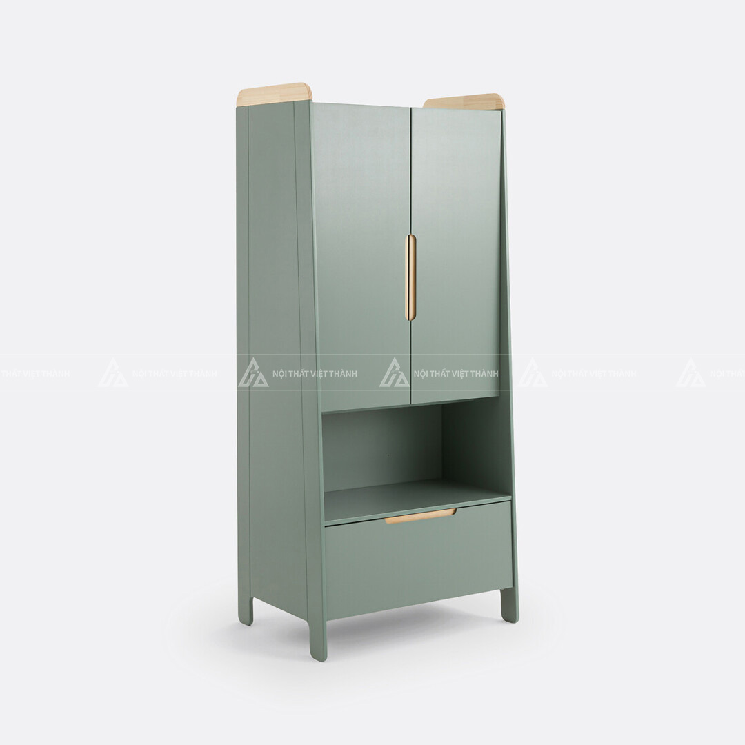 Tủ Quần Áo Trẻ Em Đa Năng Thiết Kế Hiện Đại Với Ngăn Kéo Và Kệ Trang Trí Tiện Dụng 2