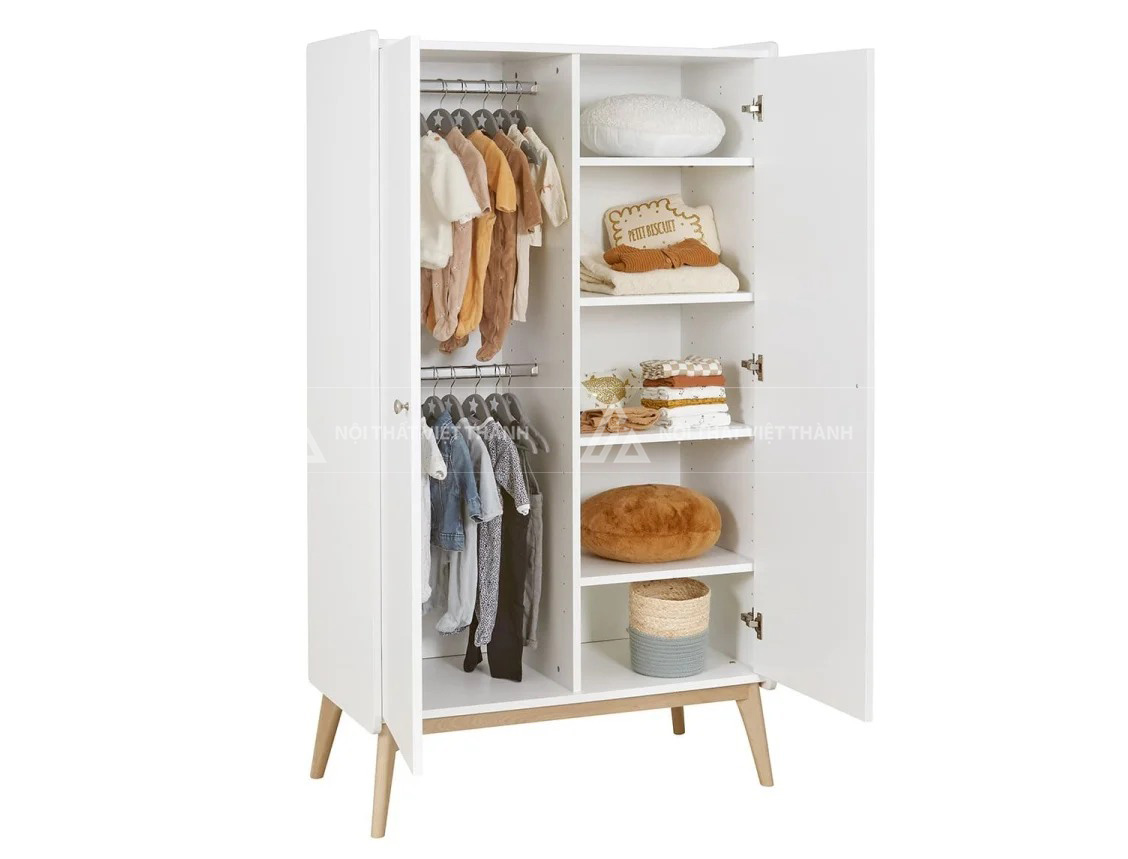 Tủ Quần Áo Trẻ Em Hiện Đại Thiết Kế Chia Ngăn Khoa Học Tối Ưu Không Gian Lưu Trữ 3