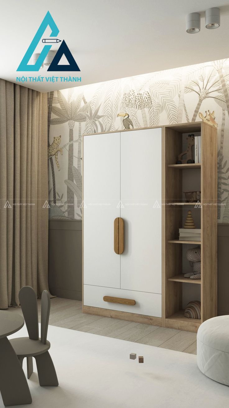 Kết hợp tủ với các nội thất khác trong phòng