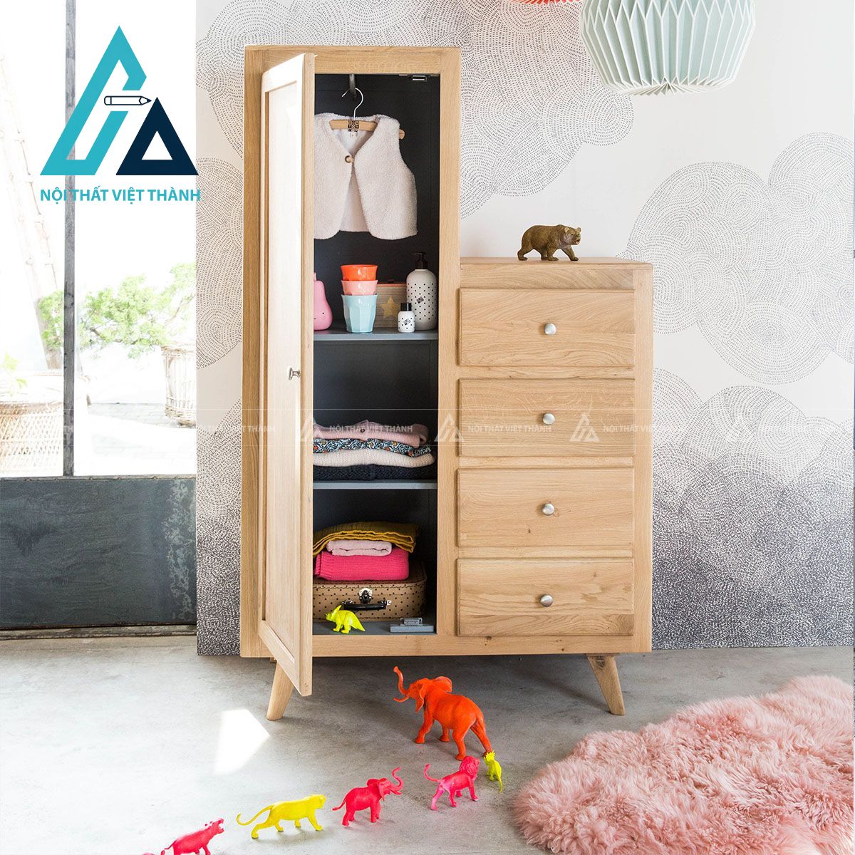 Ưu tiên vị trí tủ dễ vệ sinh