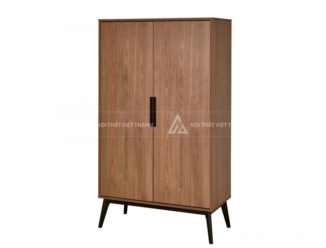Tủ Quần Áo Trẻ Em Gỗ Sồi Màu Trầm Thiết Kế Chân Cao Thanh Lịch Phong Cách Hiện Đại 5