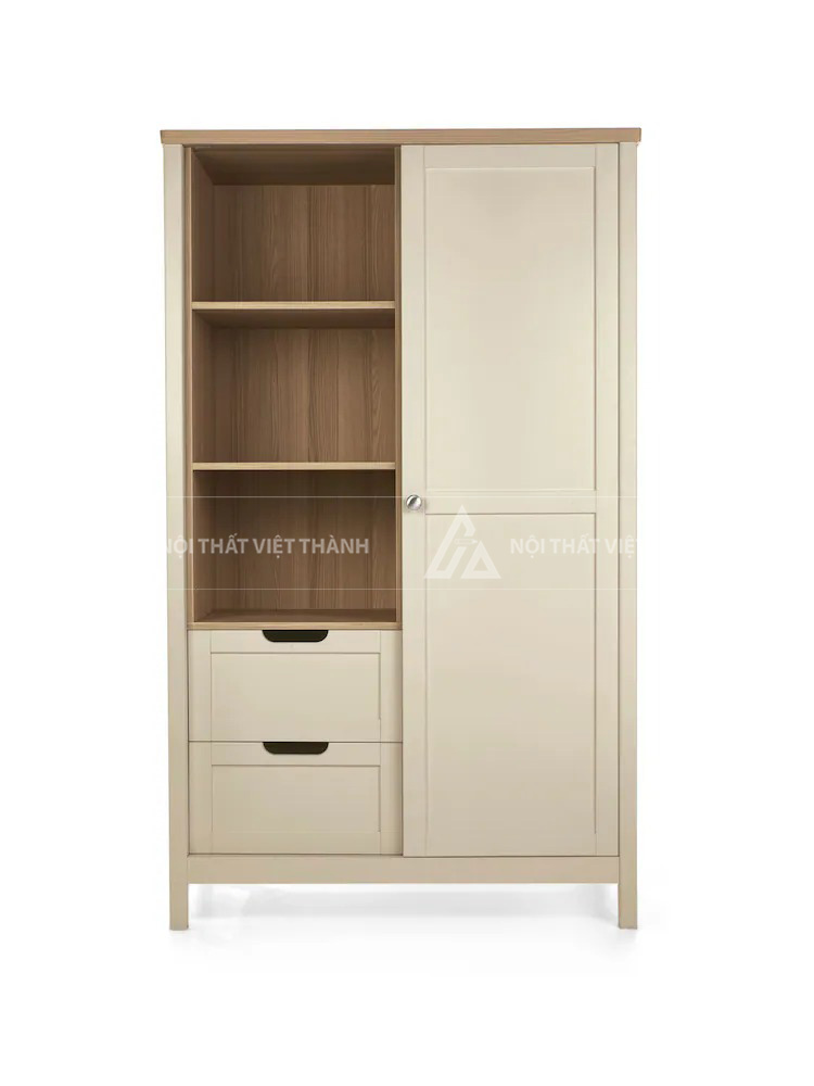 Tủ Quần Áo Trẻ Em Thiết Kế Chia Ngăn Thông Minh Và Kệ Trang Trí 5