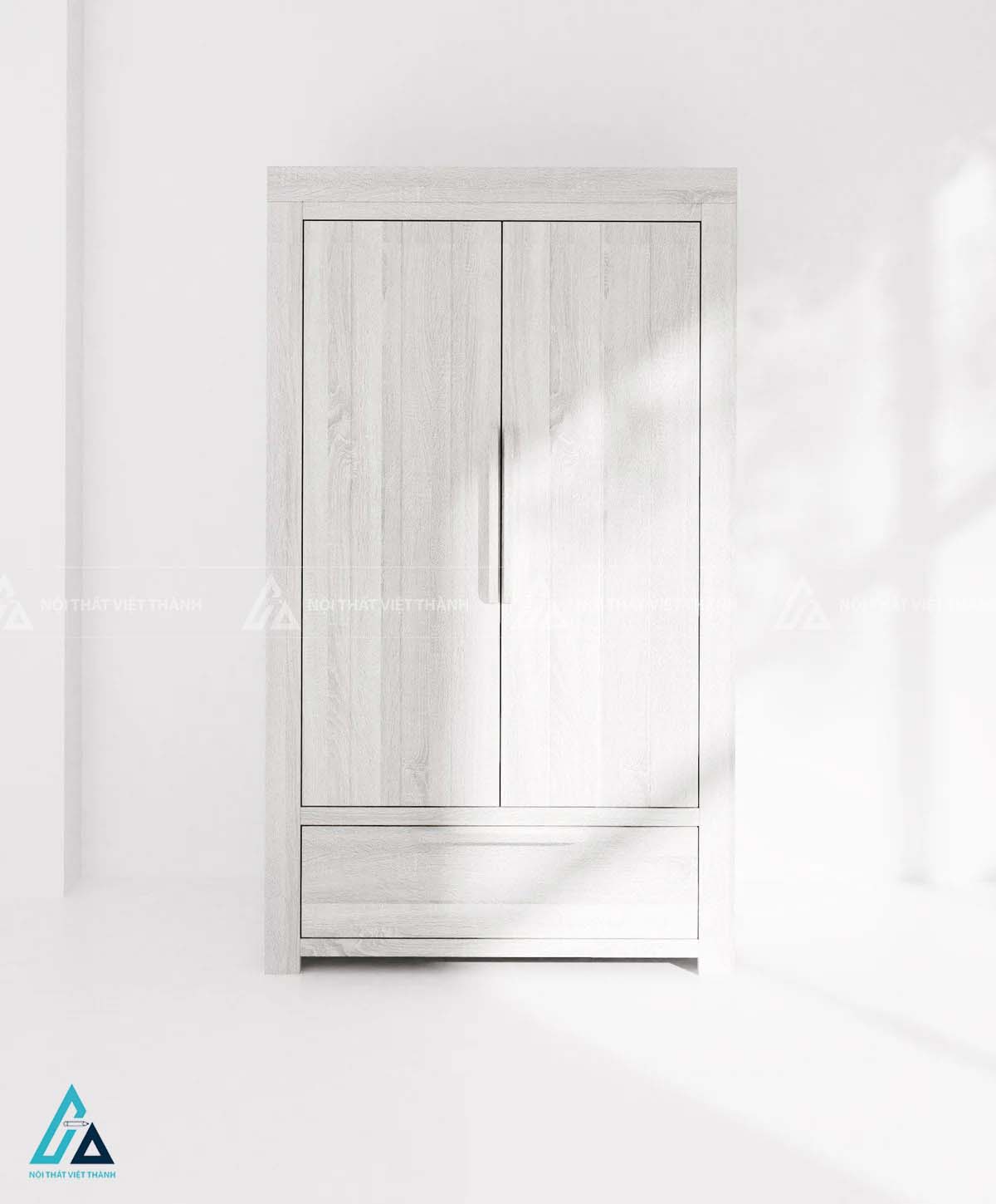 Tủ Quần Áo Trẻ Em  Hiện Đại Thiết Kế Cánh Đôi Kết Hợp Kệ Hở Và Ngăn Kéo 1