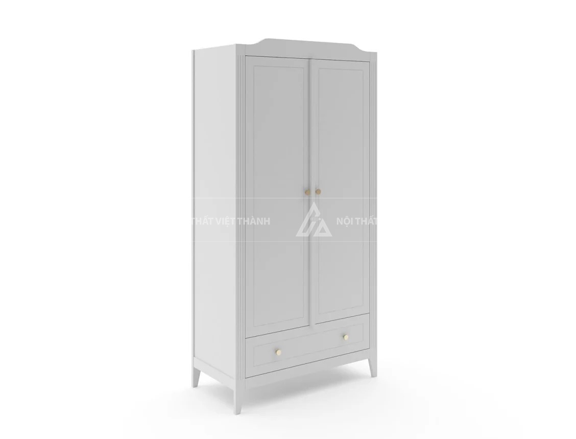Tủ Quần Áo Trẻ Em Tân Cổ Điển Thiết Kế Chia Ngăn Đa Năng Có Ngăn Kéo Tiện Lợi 4