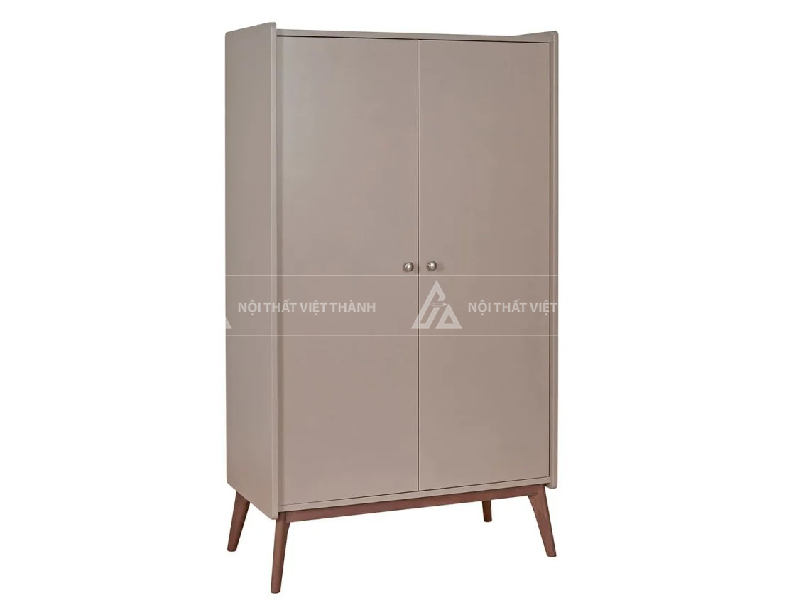 Tủ Quần Áo Trẻ Em Gỗ Hiện Đại Thiết Kế Đa Năng Với Ngăn Treo Đôi Và Kệ Trang Trí Tiện Lợi 5