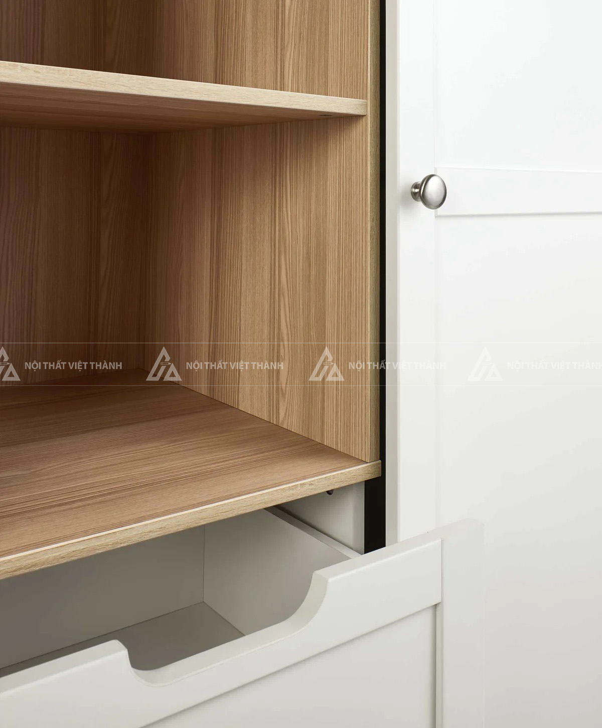 Tủ Quần Áo Trẻ Em Thiết Kế Kệ Hở Và Ngăn Kéo Đa Năng Tiện Dụng 5