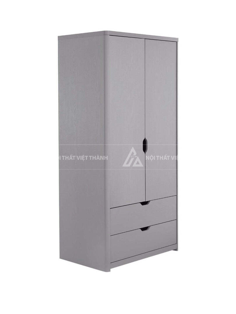 Tủ Quần Áo Trẻ Em 2 Cánh 2 Ngăn Kéo Thiết Kế Tối Giản Sang Trọng 6