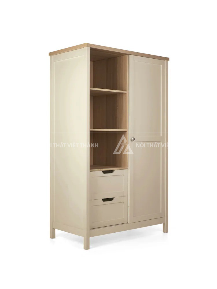 Tủ Quần Áo Trẻ Em Thiết Kế Chia Ngăn Thông Minh Và Kệ Trang Trí 6