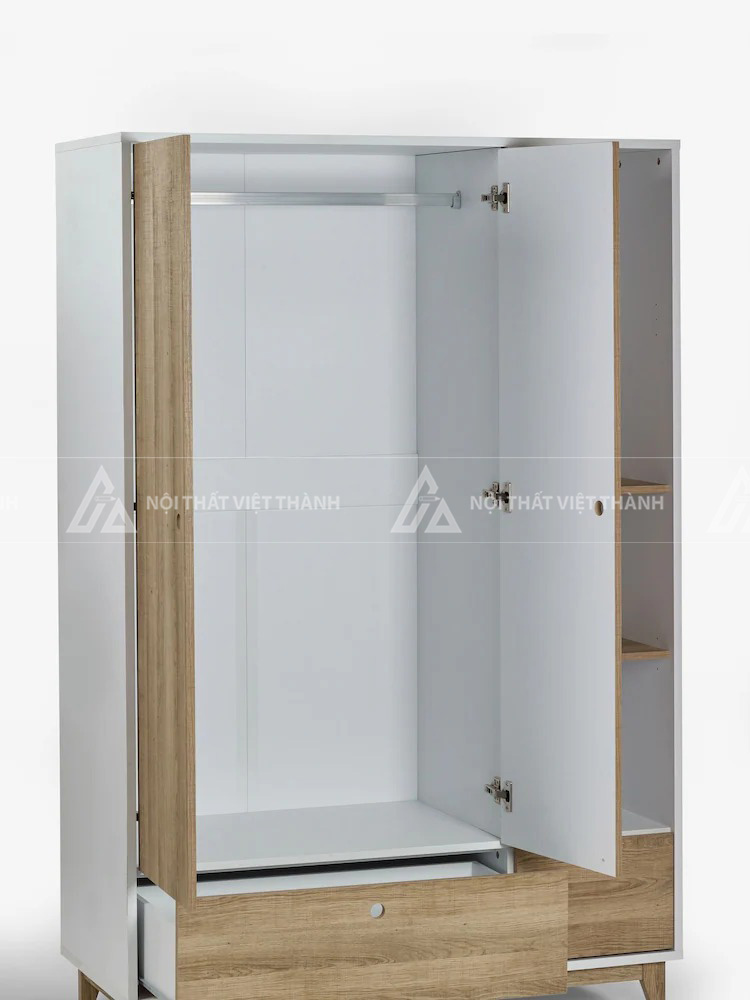 Tủ Quần Áo Gỗ Hiện Đại Cho Bé Kết Hợp Kệ Trang Trí Đa Năng Tiết Kiệm Diện Tích 7