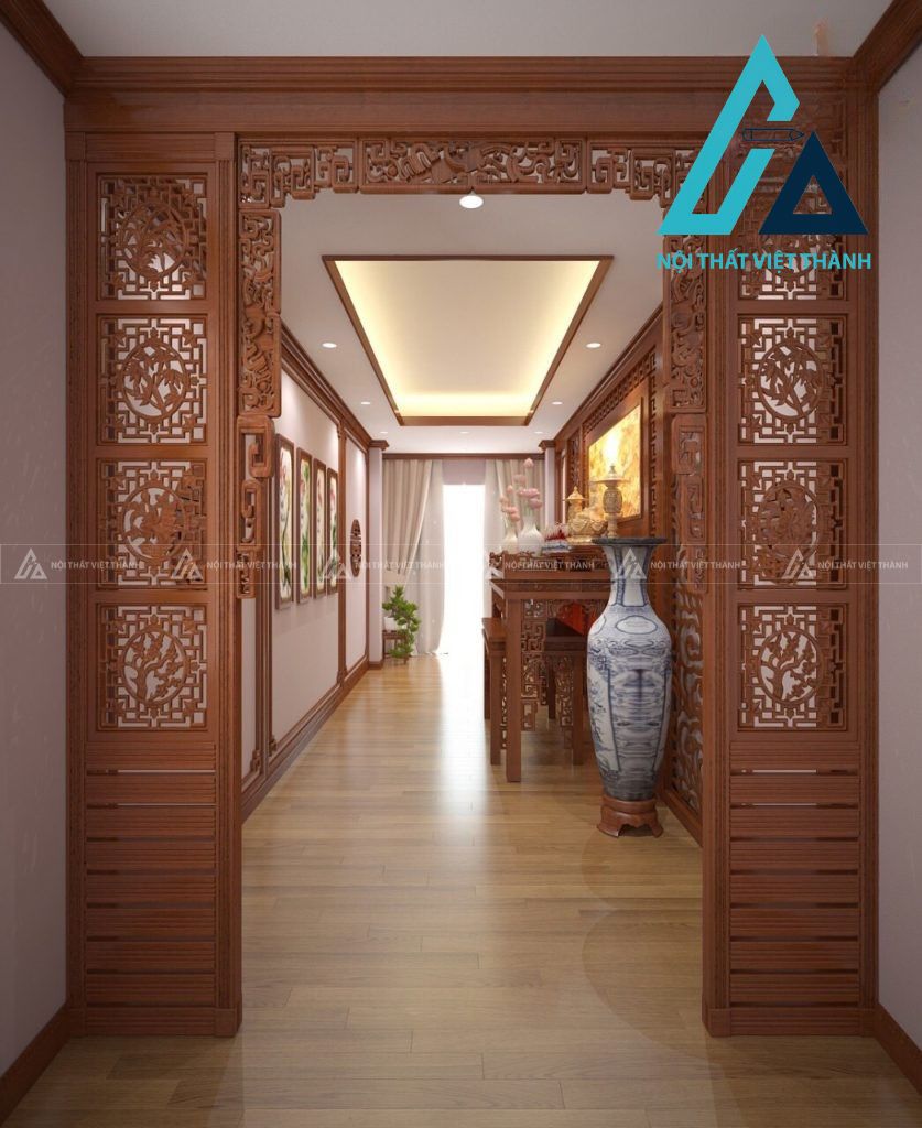 Vách ngăn phòng thờ chuẩn phong thuỷ